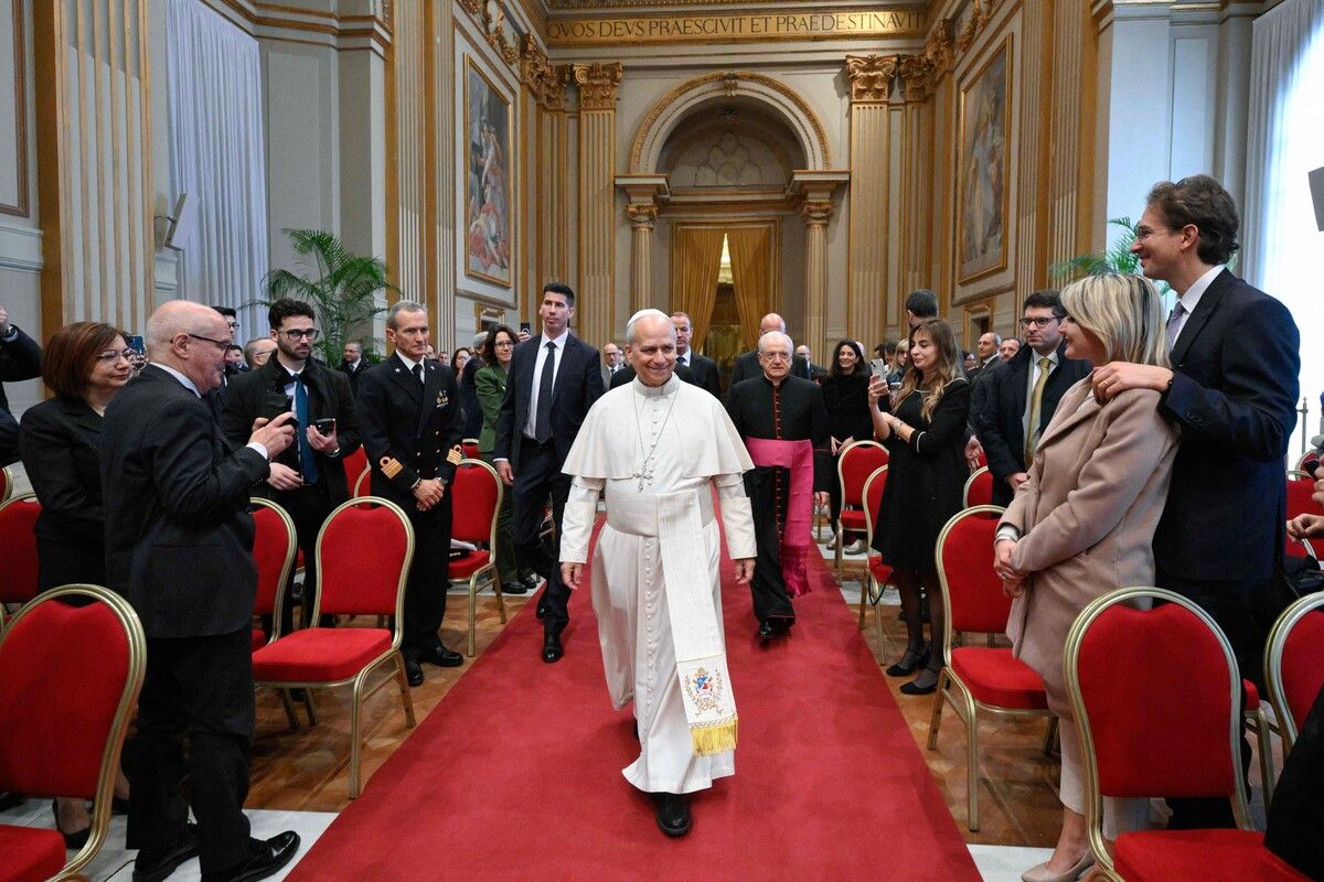 Papst Leo XIV. wohnt nun traditionell im Apostolischen Palast.⇒AFP