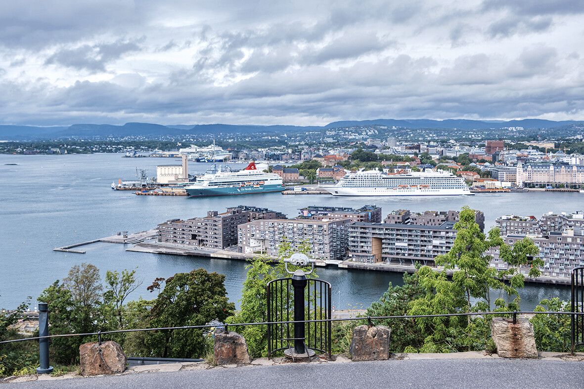 Perspektivenwechsel: Vom Ekeberg aus liegt Oslo zwischen Stadt und Fjord.