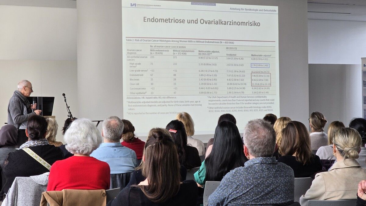 Primar Burghard Abendstein vom LKH Feldkirch war einer der Referenten bei dem sehr gut besuchten Workshop zum Thema Wechseljahre.⇒Veranstalter