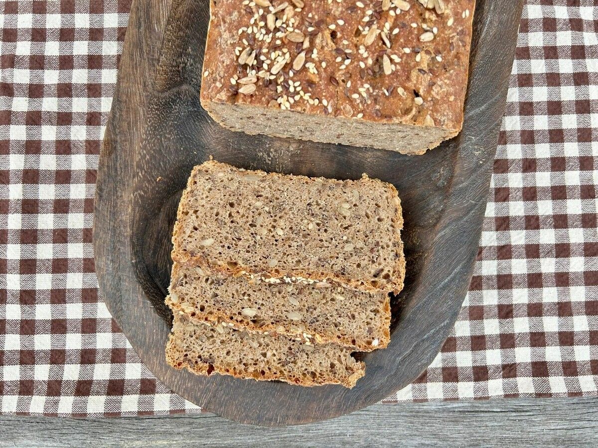 Rezept für ein saftiges Körnerkraftbrot