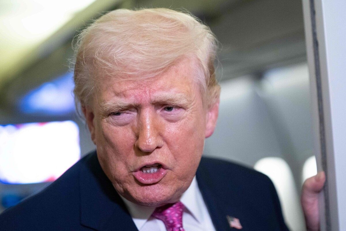 Trump droht dem Iran mit massiven Angriffen, falls es keine rasche Einigung zur Beendigung der Kämpfe und zur Öffnung der Straße von Hormus gibt.⇒AFP