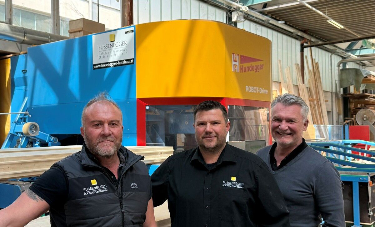 V. l.: Prokurist Alexander Zirovnik und die geschäftsführenden Gesellschafter Florian Ottacher und Herbert Möglin. ⇒wpa