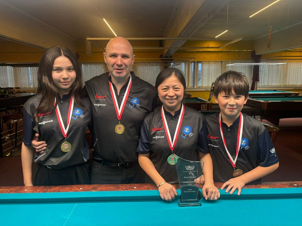 Vier Edelmetalle für das Hause Scherrer holten Selina, Jürgen, Yaoyao und und Luca Scherrer.⇒Thomas Knobel (2)