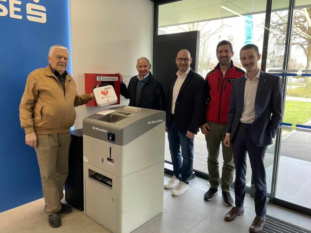 v.l.: Erich Lercher und Geiger Rupert, Daniel Peter, Michael Hrach und Julian Nenning.