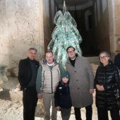 Glaskunst aus Teil von Kirchenboden