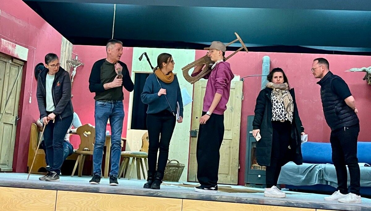 Vor der Premiere des neuen Stückes in gut zwei Wochen laufen die letzten Proben auf Hochtouren. ⇒Theaterverein