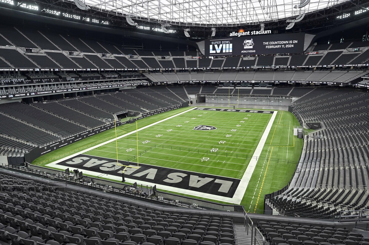 Zuletzt war das Allegiant Stadium 2024 Austragungsort der Super Bowl.⇒apa