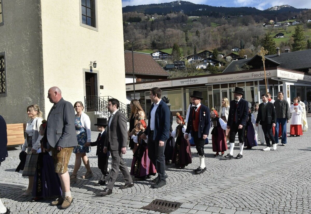 Am Ostermontag feierte die Pfarre Schruns das Fest der Erstkommunion.