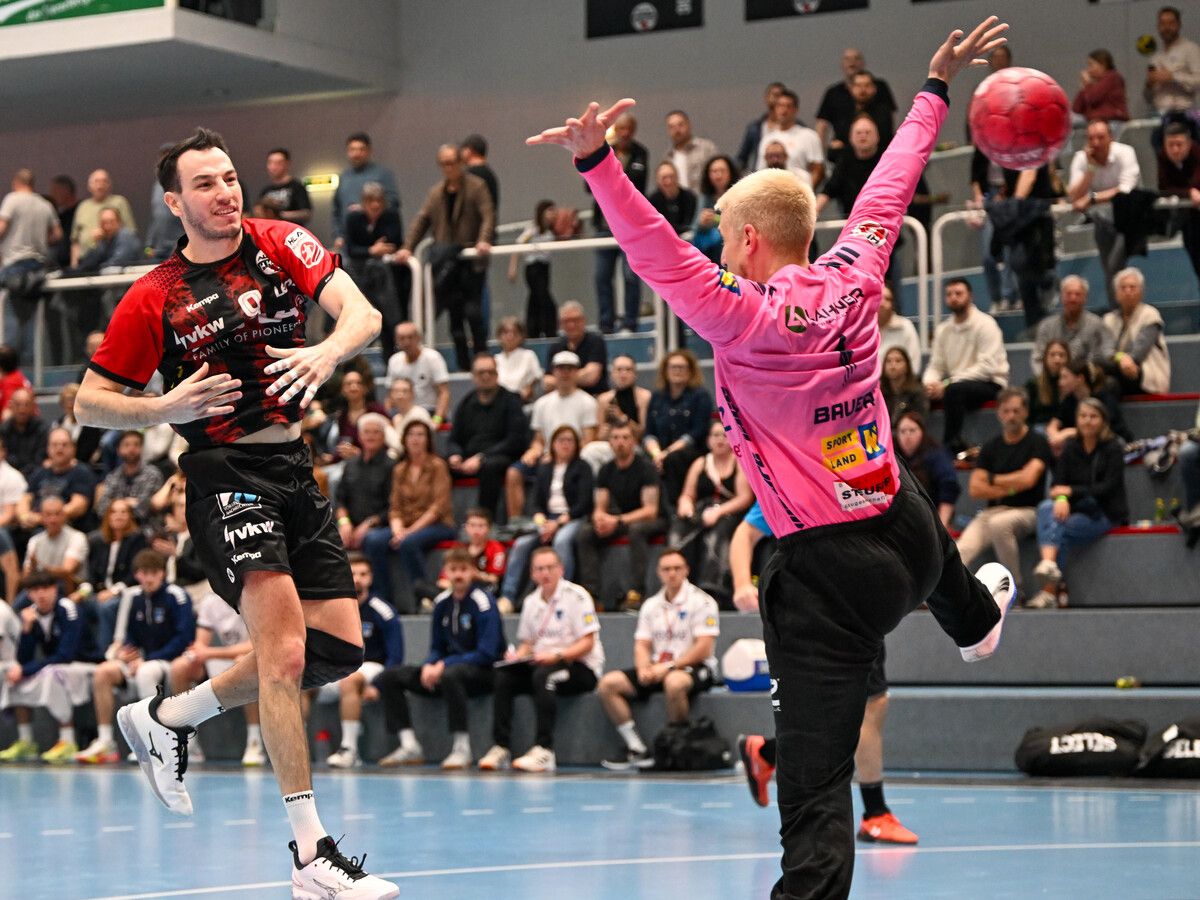 Ante Tokic und der Alpla HC Hard haben im Topduell Vöslau bezwungen.⇒GEPA