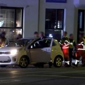 Verletzte Person bei Kollision
