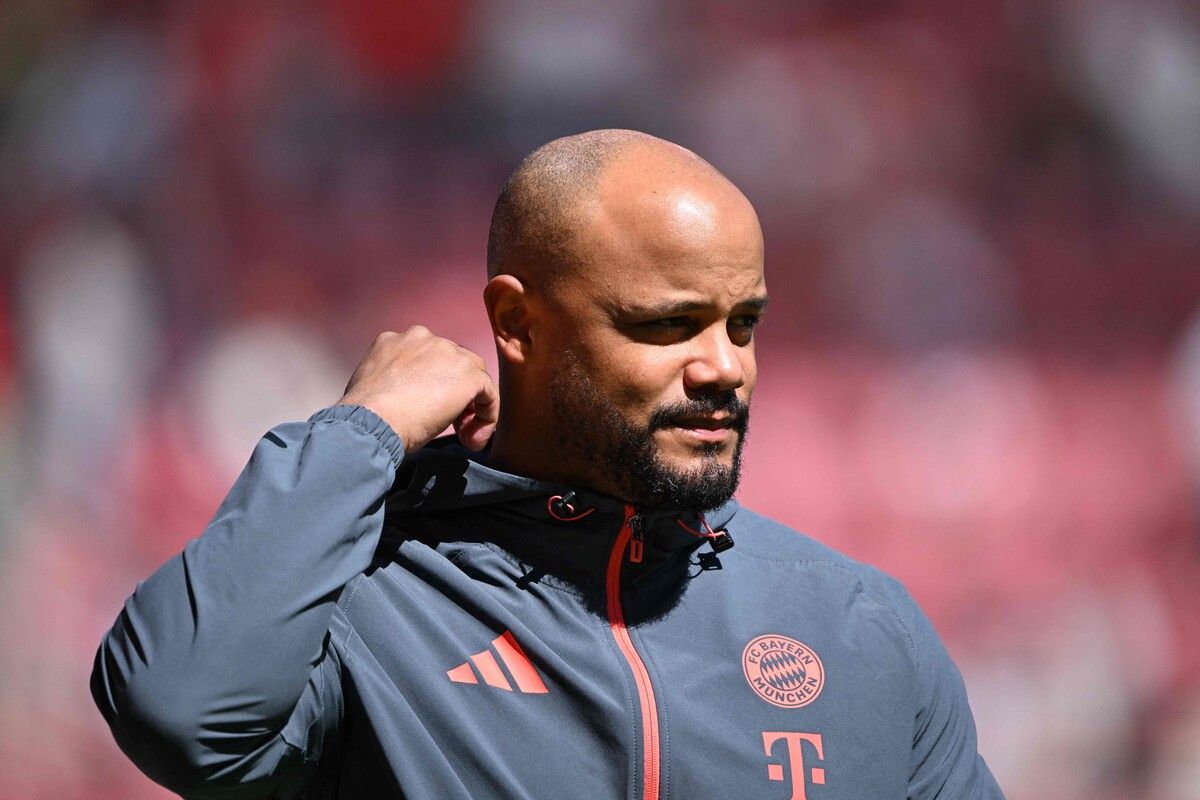 Bayern-Coach Vincent Kompany ist im CL-Hinspiel in Paris nur Tribünengast.⇒apa