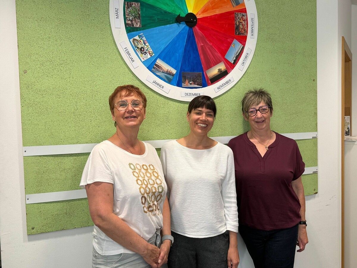 Christine Jutz, Olivia Mair und Priska Hartmann sorgten für die gute Atmosphäre.⇒afp (3)