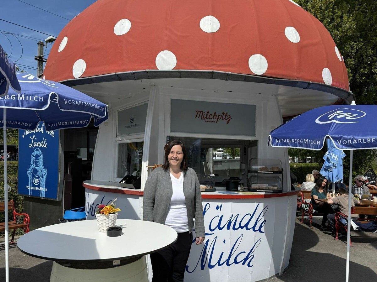Claudia Pfanner-Plangger möchte am bewährten Grundkonzept und den beliebten Milch-Klassikern des Pilzkiosks festhalten. ⇒RM/SKÖ