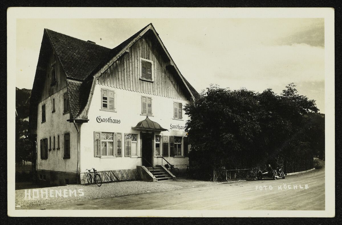Das Gasthaus Landhaus vor 1950.