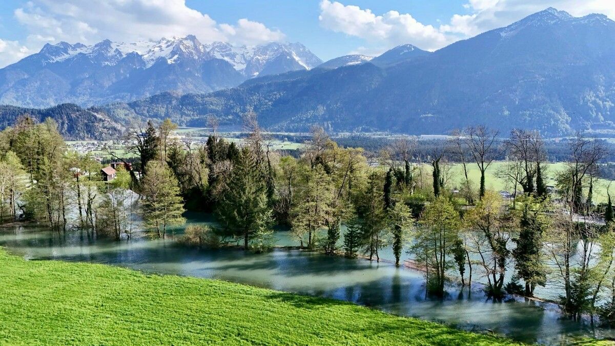 Der Montjola Weiher wurde 36 Stunden lang aufgestaut. ⇒ Harald Witwer