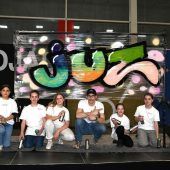 Junge Halle der „Schau!“ vor dem Start