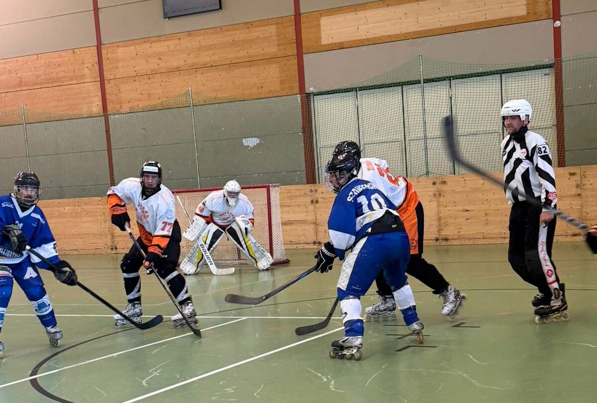 Die Walkers Herren sicherten sich in Ruswil einen 10:9-Overtime-Erfolg. ⇒Verein (2)