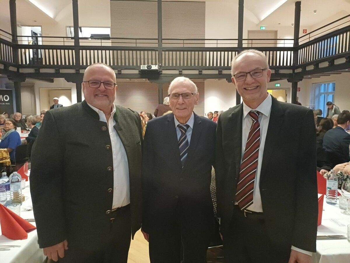 Drei Obmänner: Ernst Schmid, Elmar Troy und Karl Bitschnau.