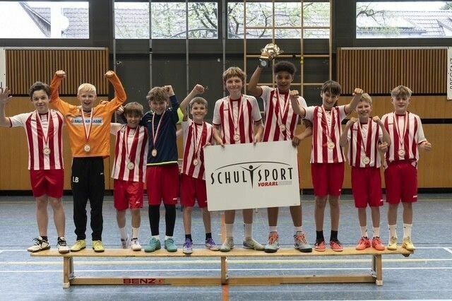 Dritter Streich für die SMS Rankweil im Junior-Handball-Schulcup.⇒Thomas Knobel (2)