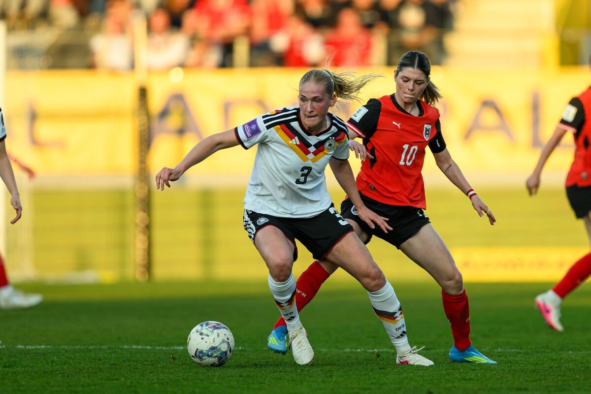 Eileen Campbell war beim ersten Punkt einer österreichischen Frauen-Nationalmannschaft gegen Deutschland von Start weg dabei.⇒gepa