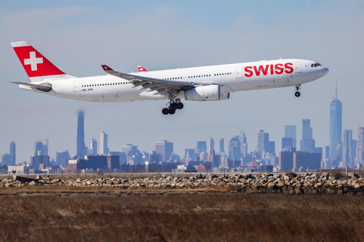 Ein Airbus der Fluggesellschaft Swiss. ⇒Afp