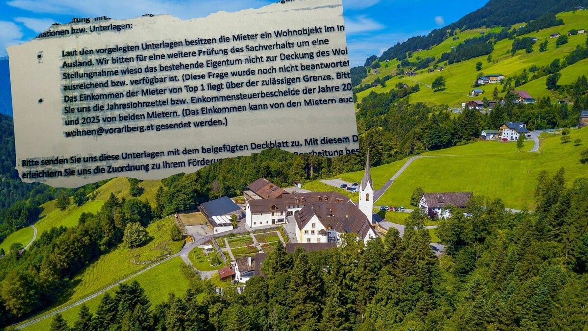 Ein Vermieter aus Sankt Gerold ärgert sich über ein Schreiben der Wohnbauförderung.⇒Roland Paulitsch/privat