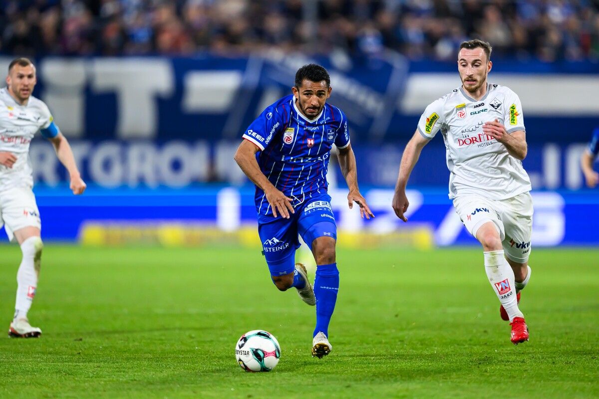 Einmal mehr gelang Ronivaldo im Dress von BW Linz ein Tor gegen Altach.⇒gepa