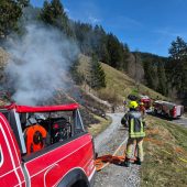 Feuerwehr löschte Wiesenbrand