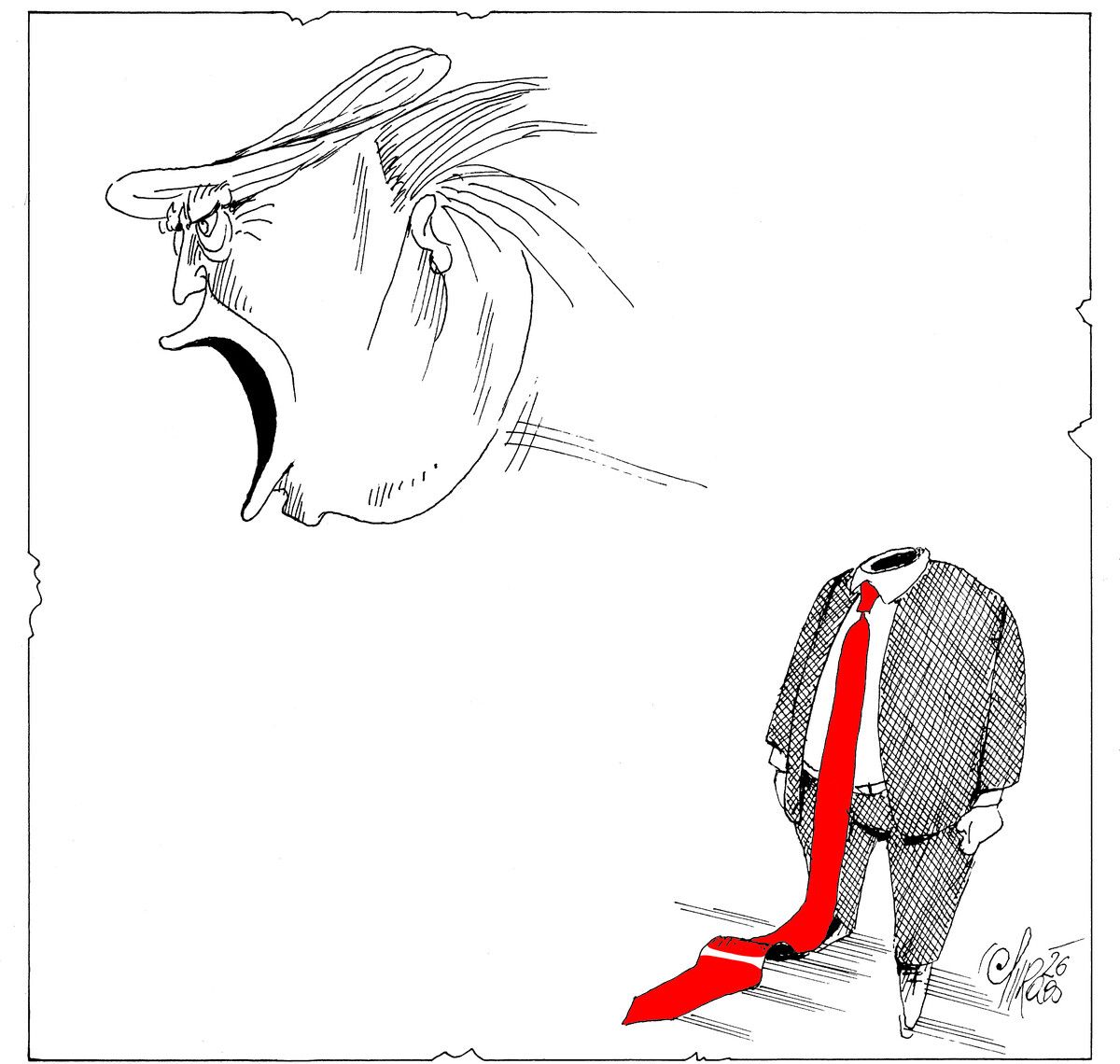 . . . große Klappe . . . weniger dahinter!