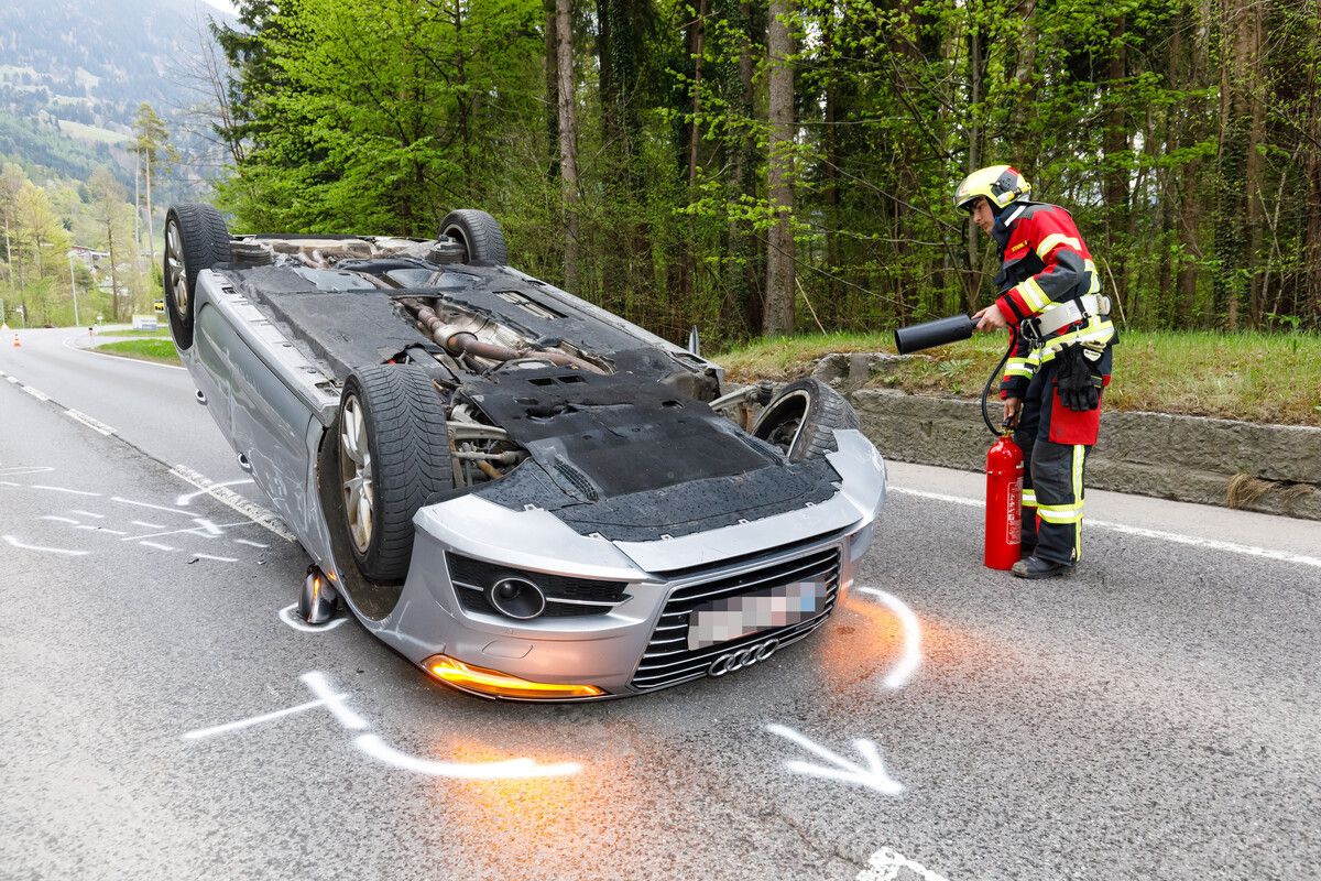 Überschlag wegen Spinne