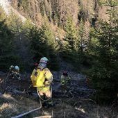 Waldbrand durch zündelnde Kinder