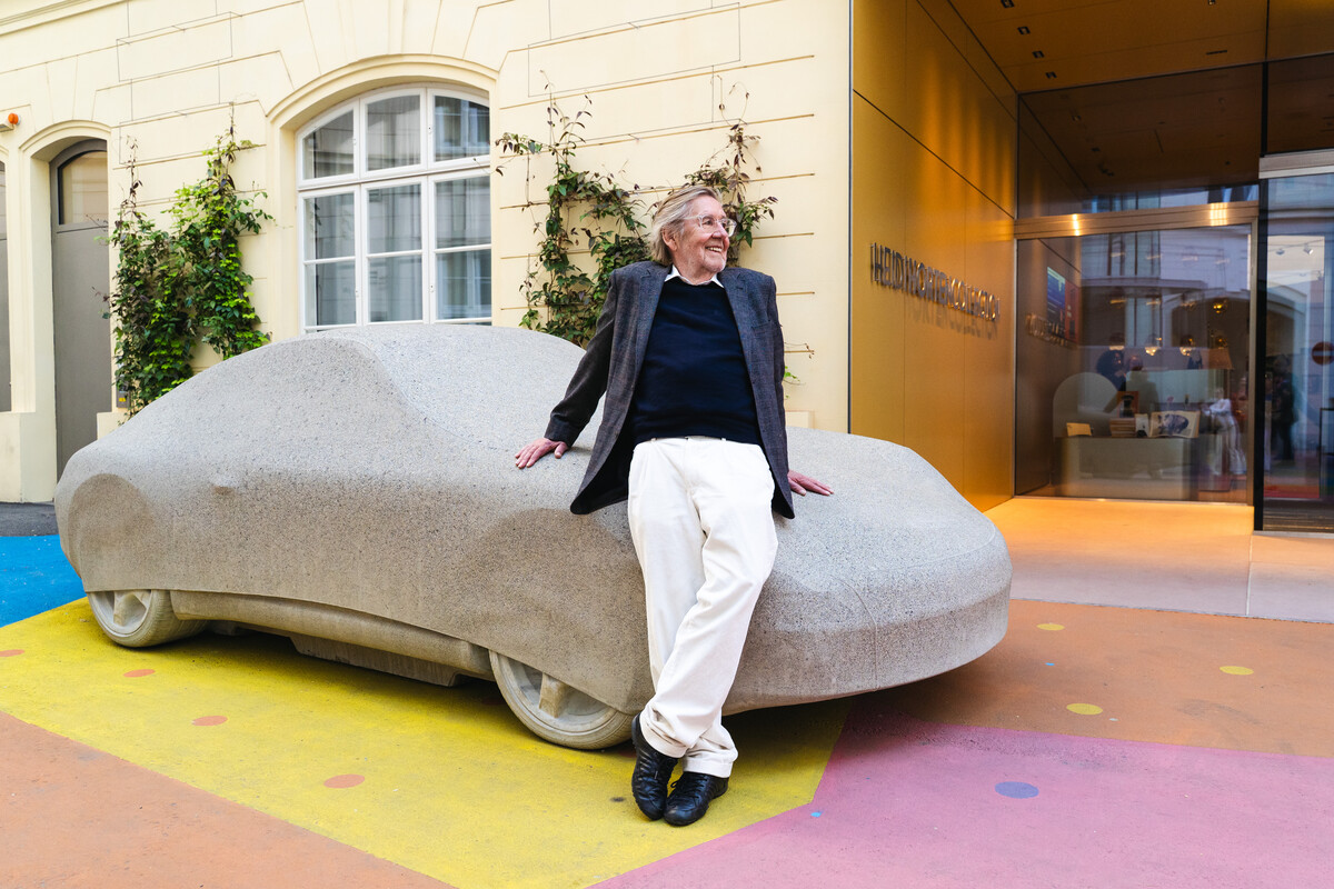 Gottfried Bechtolds Betonporsche steht nun auch in Wien. »D6