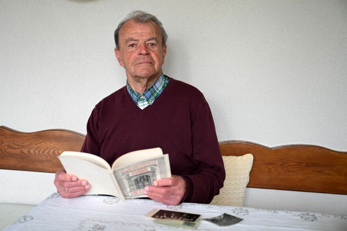 Franz (Jonny) Winder erinnert sich gern an seine Schulzeit in der damaligen Realschule.⇒winder (4)