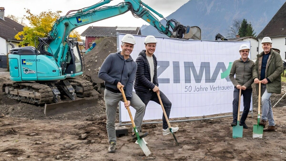 In Schlins entsteht das Wohnprojekt „Am Gießenbach“. ⇒zima (2)