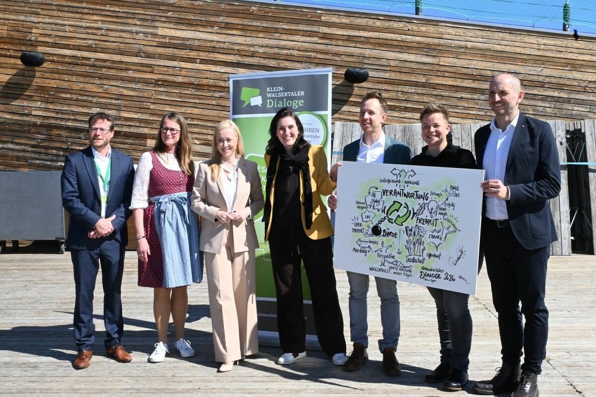 Julian Müller, Barbara Messer, Sabine Kronberger, Nathalie Karré, Lukas Mähr, Anna Egger und Andreas Gapp. ⇒MCV