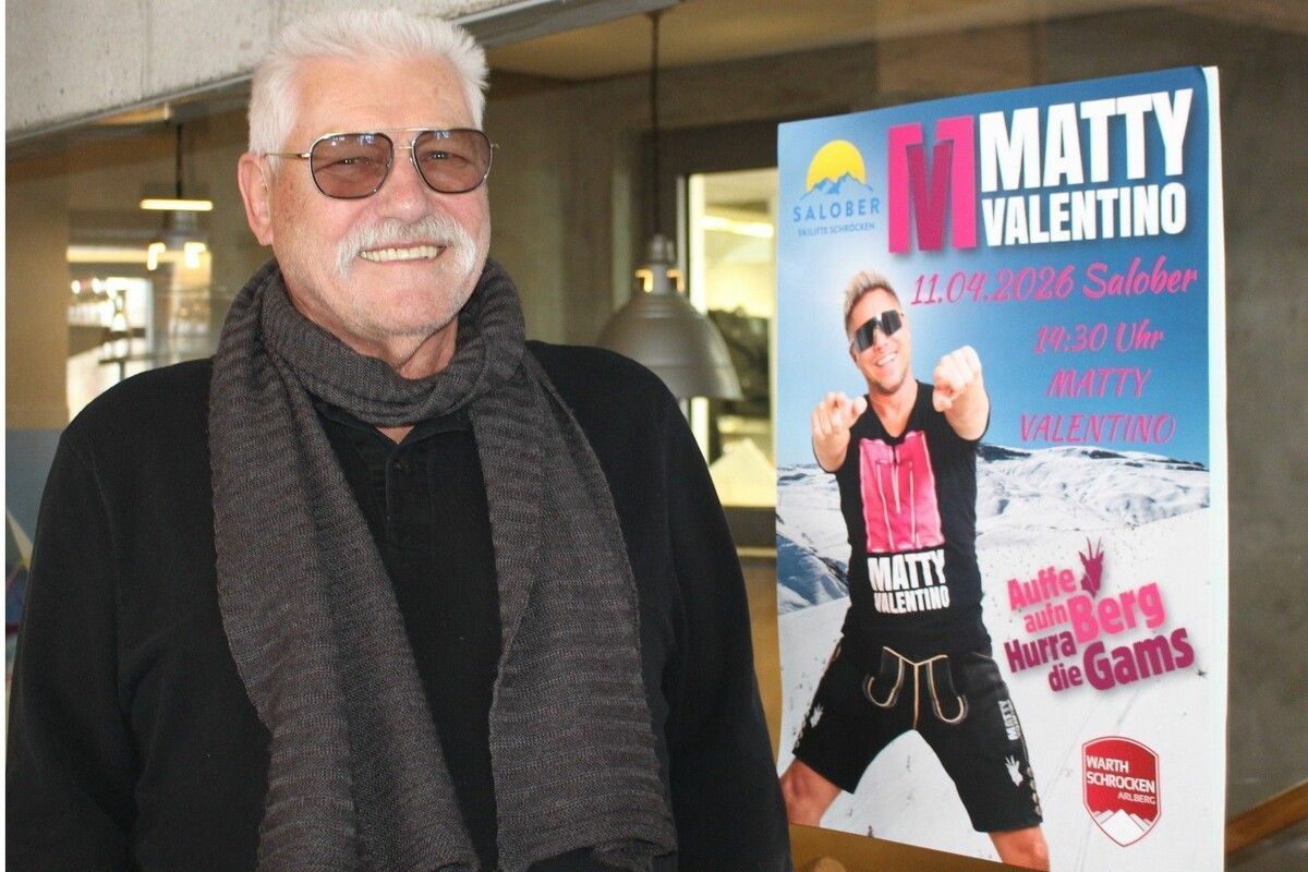 Klaus Wiethüchter hat zum Saisonfinale den Tiroler Après-Ski-König Matty Valentino an den Salober verpflichtet. ⇒peter strauss (2)