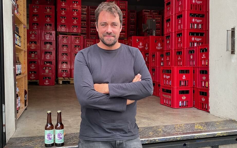 Lukas Dorner leitet die Brauerei Egg im Bregenzerwald.⇒VOL.AT/Mayer