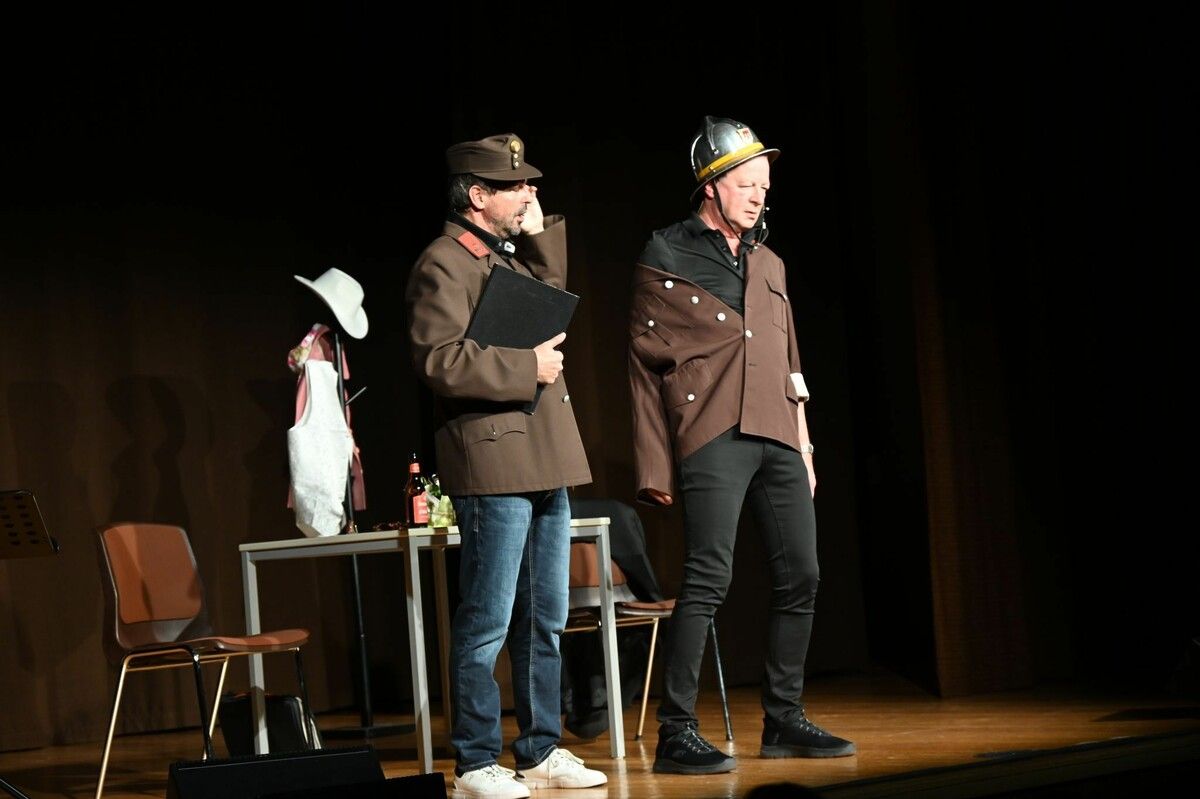 Markus Lins und Manfred Kräutler sorgten für strapazierte Lachmuskeln.⇒Doris Burtscher