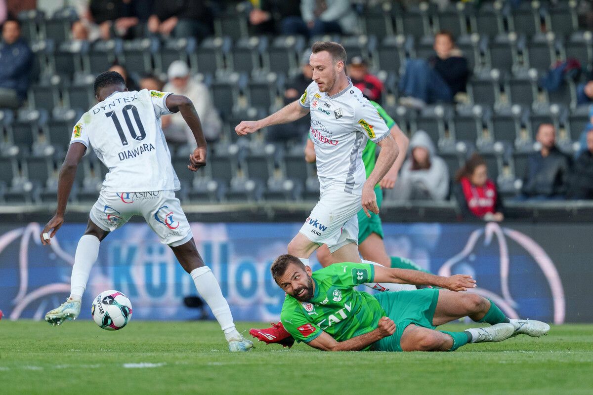 Mike Bähre und Ousmane Diawara im Vorwärtsgang. Am Ende aber fehlten im Abschluss nicht nur diesem SCRA-Duo die Präzision und die Kaltschnäuzigkeit.⇒gepa