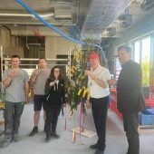 McDonald’s-Rohbau in Dornbirn steht