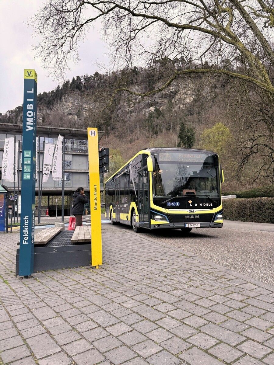 Neue Direktverbindung: Linie 535 fährt ab 7. April stündlich von Thüringen nach Feldkirch – ohne Umstieg und in rund 30 Minuten.