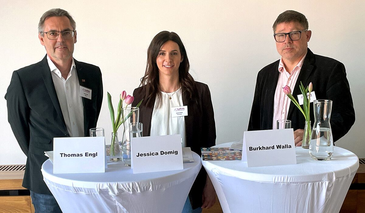 Obmann Thomas Engl, Schriftführerin Jessica Domig und Kassier Burkhard Walla (v.l.n.r.) bei der offiziellen Vorstellung des Vereins.⇒SALUS