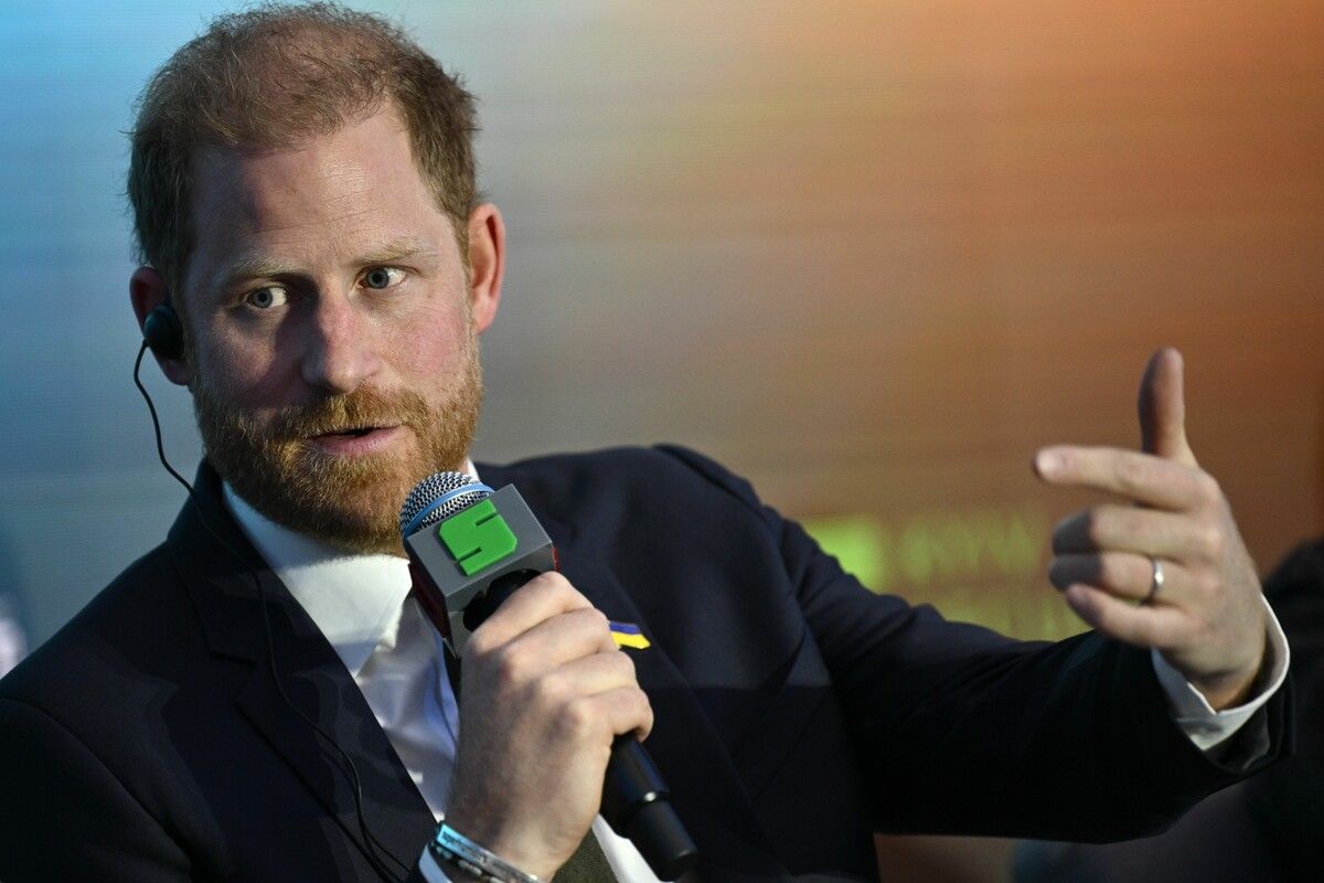 Prinz Harry hat am Donnerstag an der Konferenz Kiewer Sicherheitsforum teilgenommen.⇒AFP