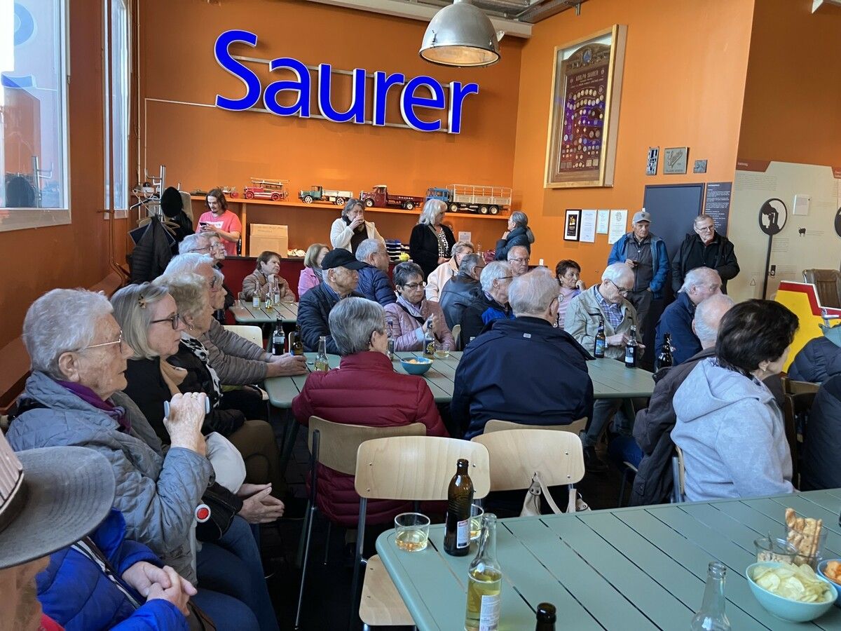 Spannende Einblicke in Technikgeschichte beim Besuch des Vereins im Saurer-Museum in Arbon. ⇒Vorarlberg 50Plus Lustenau