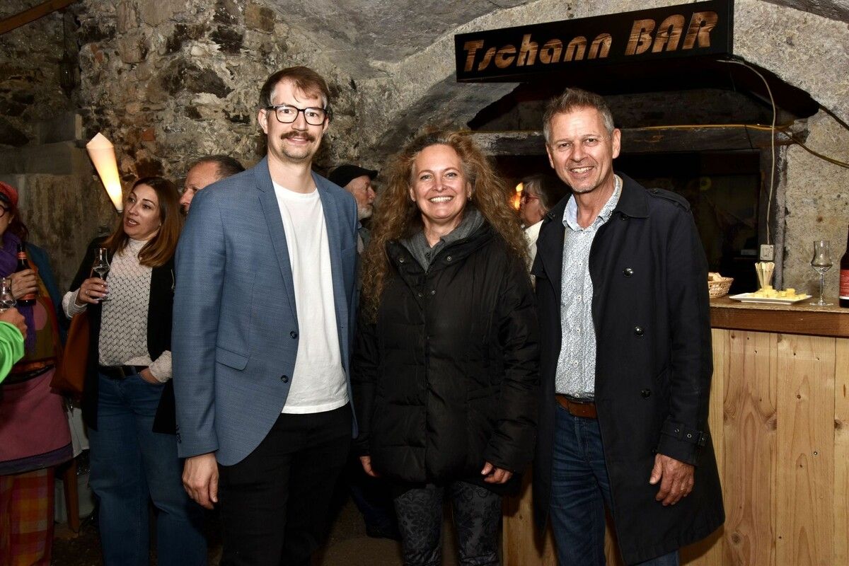 Stefan Stachniß (Geschichtsverein Region Bludenz), Sabine Grohs („Kultur im Walgau“) und Rudi Malin (für die vielfältigen Kulturinitiativen in Göfis, wie z. B. bugo). ⇒SCO (3)