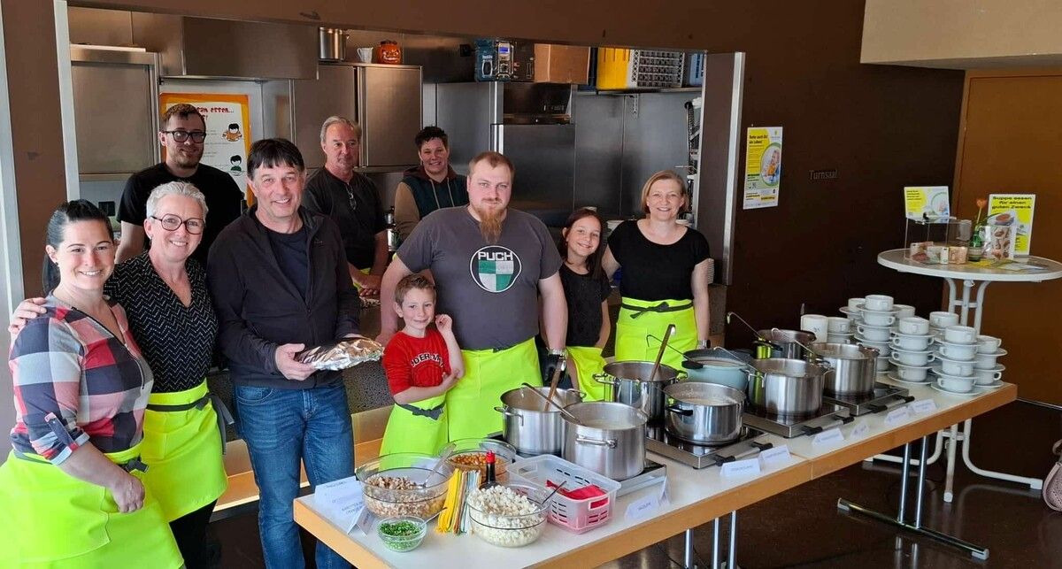 Viel Zuspruch gab es für das Team der Fastensuppe in Tschagguns.⇒stl (2)