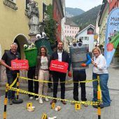 Trashbusters in Bludenz im Einsatz gegen Littering