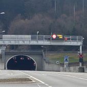 Wartungsarbeiten im Achraintunnel