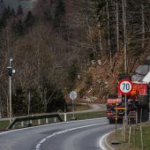 Verkehrsbehinderungen zwischen Schnepfau und Au