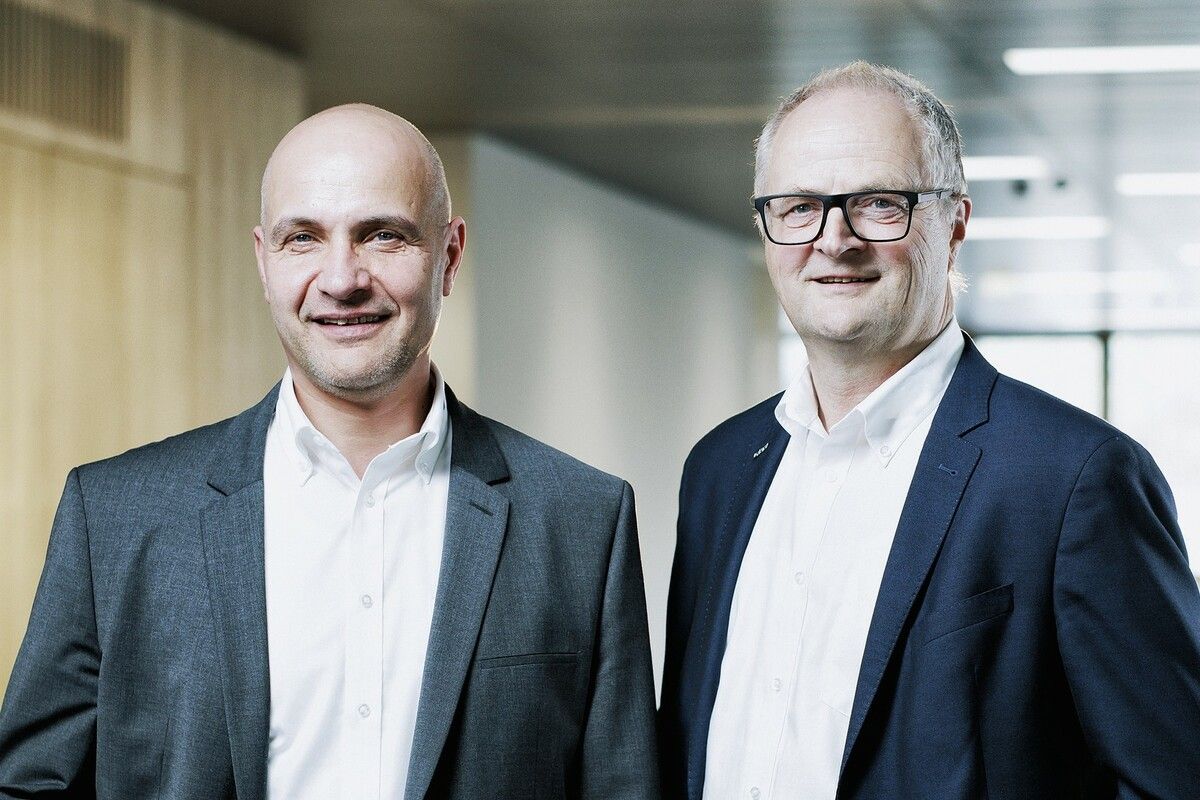 Bernhard Peter (l.) und Konrad Eberle haben sich zuletzt die Geschäftsführung geteilt.⇒LTW